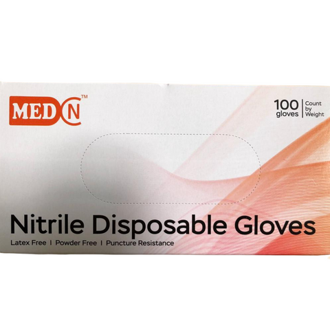 Nitrile MEDIUM Disposable Gloves (100) Box